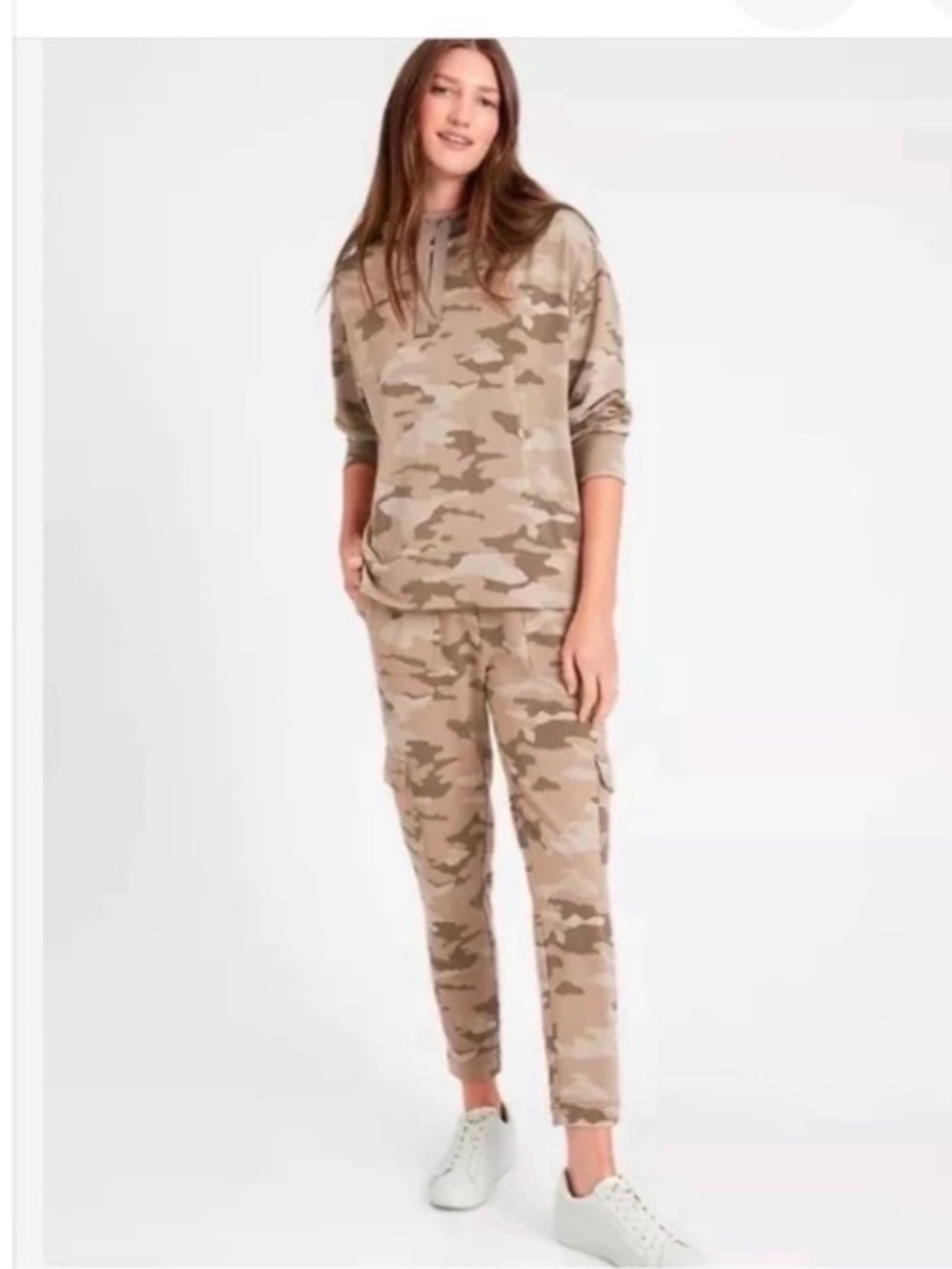 Banana republic ‘baby terry’ sweatshirt hoodie and cargo pants set